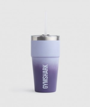 All Bottles Gymshark Insulated Straw Cup Moradas | VGMHC9062