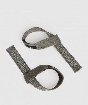 All Equipment Gymshark Silicona Lifting Straps Verde | CJDNG7184