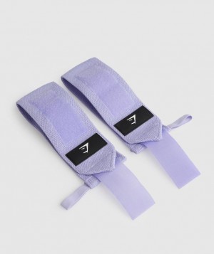 All Equipment Gymshark Wrist Straps Powdered Lilac | CHNGR4839