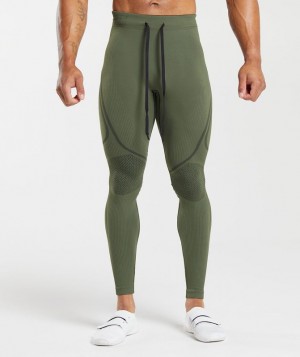 Baselayer Gymshark 315 Seamless Tights Winter Olive/Black | OSLNH4089