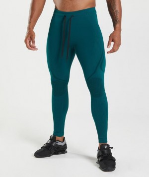 Baselayer Gymshark 315 Seamless Tights Winter Teal/Black | CUMLQ8709