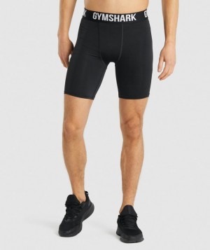 Baselayer Gymshark Element Baselayer Shorts Negras | HFBSX5497