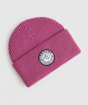 Beanies Gymshark Legacy Deep Cuff Beanie Rosas Oscuro | LCZPY0813