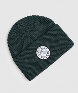 Beanies Gymshark Legacy Deep Cuff Beanie Verde | OIRLG7521