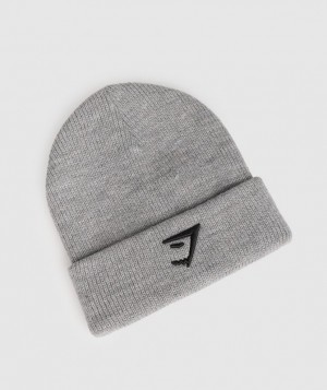 Beanies Gymshark Sharkhead Beanie Gris Claro | RCJKI5741