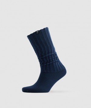 Calcetines Gymshark Comfy Rest Day Socks Azul Marino | MDBIN6873