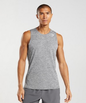 Camiseta Tirantes Gymshark Arrival Slim Marl Tank Gris | MFCBU4028