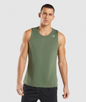 Camiseta Tirantes Gymshark Arrival Tank Verde Oliva | PUAFW1726