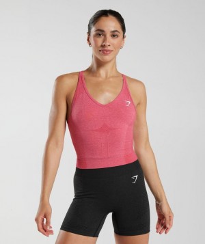 Camiseta Tirantes Gymshark Vital Seamless 2.0 Midi Tank Fucsia | OXRQN9268