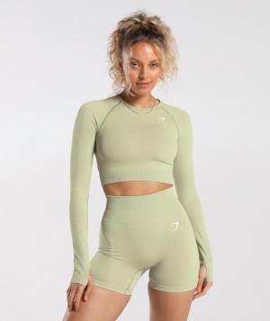 Crop Tops Gymshark Vital Seamless 2.0 Crop Top Verde Menta Verde | GYPMH2509