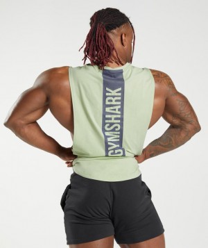 Drop Armhole Tank Gymshark Bold Drop Arm Tank Verde | HNBVA2359