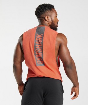 Drop Armhole Tank Gymshark Bold Drop Arm Tank Naranjas | JMLBZ3807