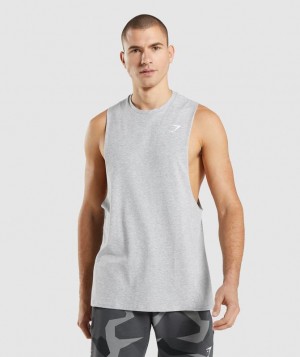 Drop Armhole Tank Gymshark Critical 2.0 Drop Arm Tank Gris Claro | EKNUD6075