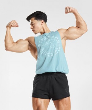 Drop Armhole Tank Gymshark Legacy Drop Arm Tank Azules | IEAUJ0921