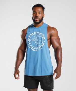 Drop Armhole Tank Gymshark Legacy Drop Arm Tank Azules | BALCT1032