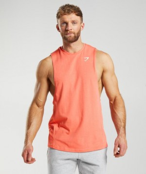 Drop Armhole Tank Gymshark React Drop Arm Tank Naranjas | OPDCA0492