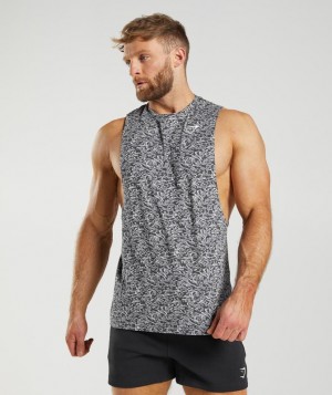 Drop Armhole Tank Gymshark React Drop Arm Tank Gris | PLTRK4368