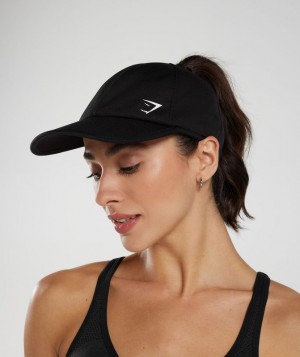 Gorras Gymshark Ponytail Cap Negras | WMHSN3021