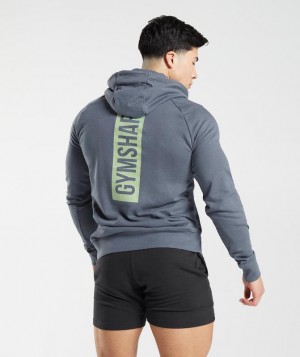 Hoodies Gymshark Bold Hoodie Azules | DGBAN0841