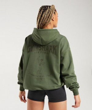 Hoodies Gymshark Committed to the Craft Hoodie Verde | IXPNM3056