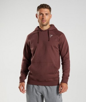 Hoodies Gymshark Crest Hoodie Marrones | AXEVO7160