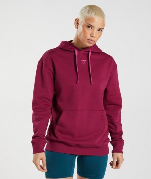 Hoodies Gymshark Graphics Fraction Hoodie Rosas | UBEAR6402