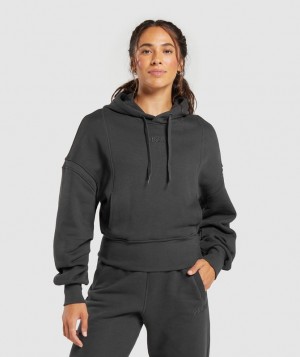 Hoodies Gymshark Heavyweight Loopback Sweat Hoodie Gris | NFXIW9302