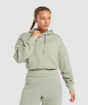 Hoodies Gymshark Heavyweight Loopback Sweat Hoodie Gris | YCSEU4652