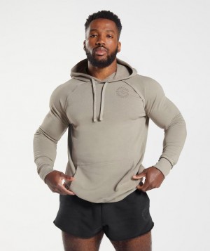 Hoodies Gymshark Legacy Hoodie Marrones | GYWJE3714