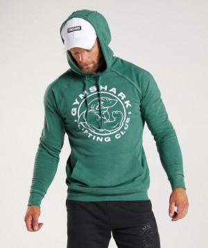 Hoodies Gymshark Legacy Hoodie Verde | TMHUI4310