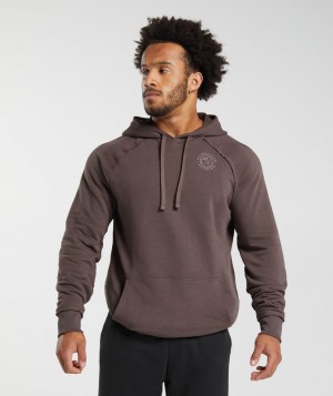 Hoodies Gymshark Legacy Hoodie Walnut Mauve | KUNVJ6510