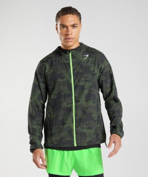 Jackets / Outerwear Gymshark Deporte Windbreaker Fluo Lime | ERVSN2819