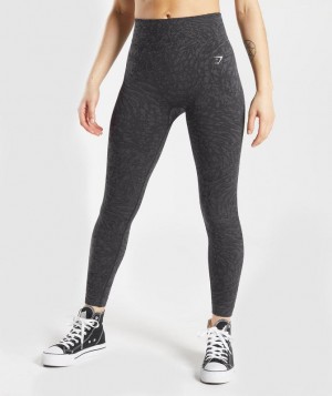 Leggins Gymshark Adapt Animal Seamless Leggings Negras | UAPID5296