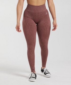 Leggins Gymshark Adapt Animal Seamless Leggings Marrones | CXFGT1623