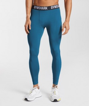 Leggins Gymshark Element Baselayer Legging Azules | ERCLJ5348