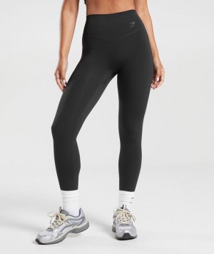 Leggins Gymshark Elevate Leggings Negras | FQTMK1287