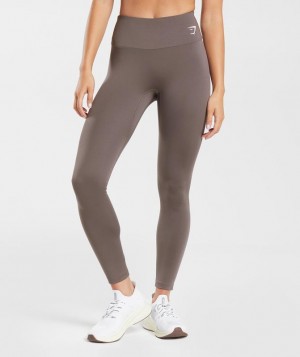 Leggins Gymshark Entrenamiento Leggings Marrones | MOYFP2768