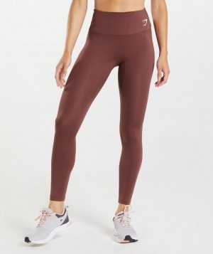 Leggins Gymshark Entrenamiento Leggings Marrones | OQLSF3672