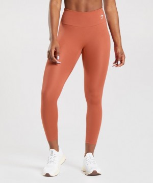 Leggins Gymshark Entrenamiento Leggings Rojas | EKPFX6932