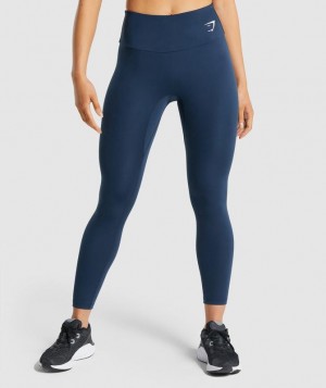 Leggins Gymshark Entrenamiento Leggings Azul Marino | FKPBZ3418