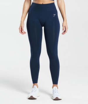 Leggins Gymshark Everyday Seamless Leggings Azules | NVYPI2385