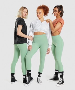 Leggins Gymshark KK Fit 7/8 Leggings Verde | OFNBQ5986