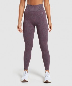 Leggins Gymshark Marl Seamless Leggings Rosas Gris Rosas | MDJGZ2368