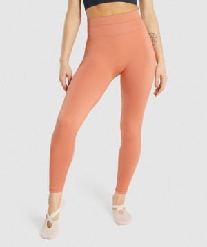 Leggins Gymshark Studio Leggings Naranjas | RPKHA5406