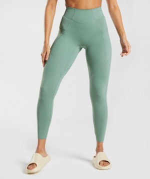 Leggins Gymshark Whitney Everyday Pocket Leggings Verde | ASLUB3790