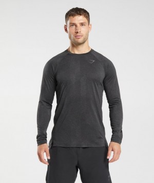 Long Sleeve Top Gymshark Apex Long Sleeve T-Shirt Gris | NWPGU8253