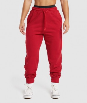 Pantalon Gymshark GS Power Joggers Rojas | LNOQB6802