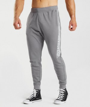 Pantalon Jogger Gymshark Bold React Joggers Gris | VGZXT6953