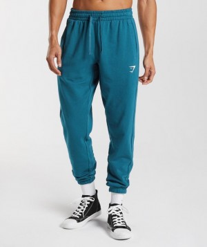 Pantalon Jogger Gymshark Essential Oversized Joggers Azules | PFZCO2830