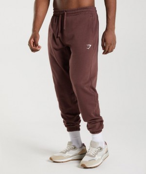 Pantalon Jogger Gymshark Essential Oversized Joggers Marrones | DHZIS0219